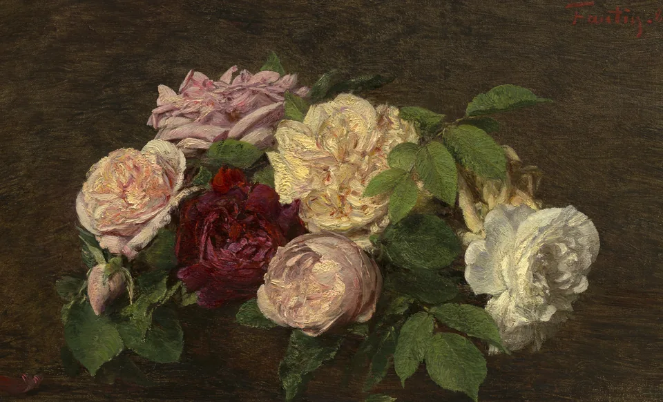 A bouquet of flowers in rich colors